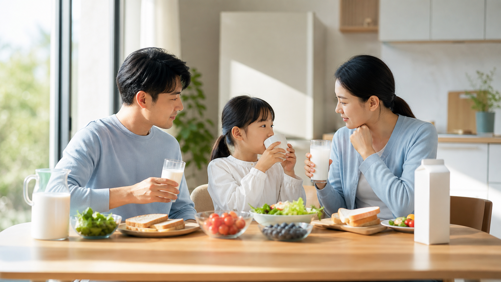 家庭共享健康新鲜牛奶