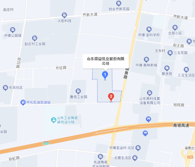 山东得益乳业股份有限公司位置地图