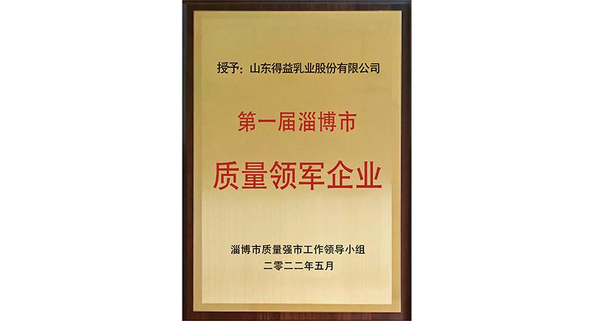 第一届淄博市质量领军企业