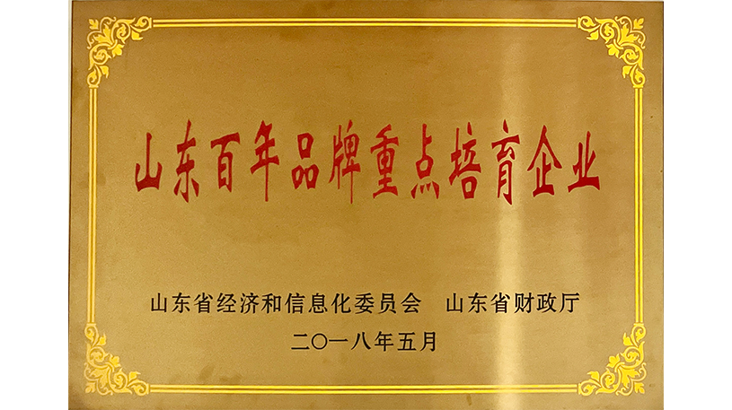 山东百年品牌重点培育企业