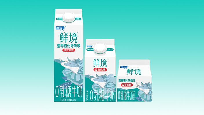 鲜境高品质零乳糖牛奶